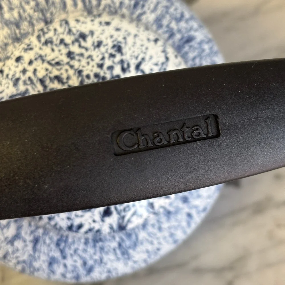 Chantal Vintage Series Whistling Enamel On Steel Splatter Blue Tea Kettle 1.7qt